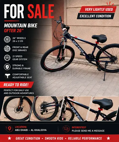 Ofter 26 Inch Mountain Bike Excellent Condition
