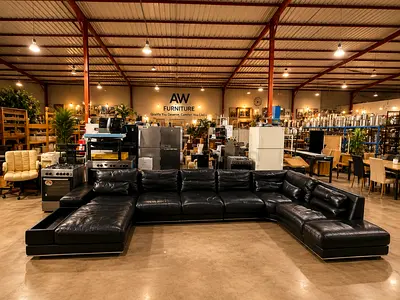 Marina Home Real Leather U Shape Sofa