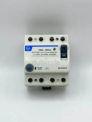 Residual Current Circuit Breaker 100A 100mA (BC410010) - Brand New