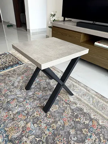 Gray concrete modern side table (Home Center)