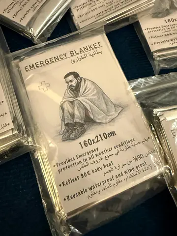 Emergency Mylar Thermal Blanket - Compact Survival Blanket (New)