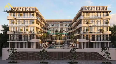 Pool-Facing 1BR | **Samana Hills South 3** | Furnished Apartment