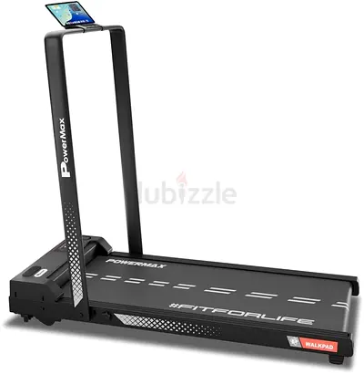 PowerMax Walkpad 3HP – Compact Foldable Treadmill with LED Display & Phone Holder