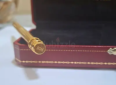 Gold Cartier-style Ballpoint Pen with Presentation Case