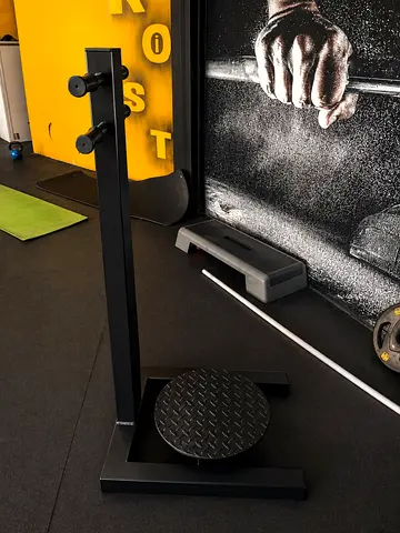Plate-Loaded 360° Landmine Rotation Base with Stand - Used