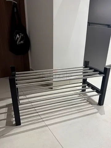 2-Tier Metal Shoe Rack