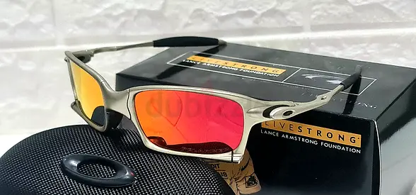 Sunglass Oakley Square X-Metal Sliver Frame w/ Ruby Iridium Polarized Lens