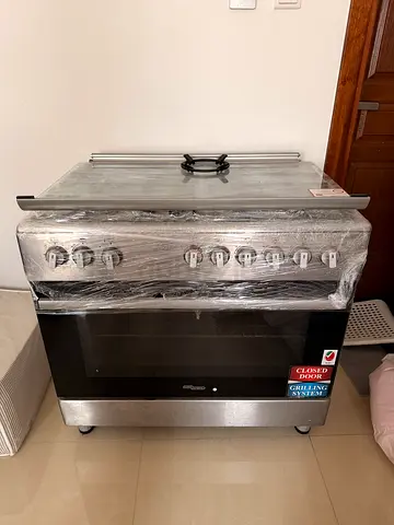 Used stainless steel gas hob / cooktop — burner control panel (good condition) super general