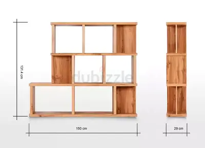 Wooden Open Bookcase / Room Divider - 150cm x 131cm