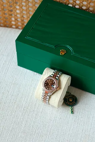 Rolex Datejust Ladies Watch - Two-Tone Jubilee Bracelet, Chocolate Dial