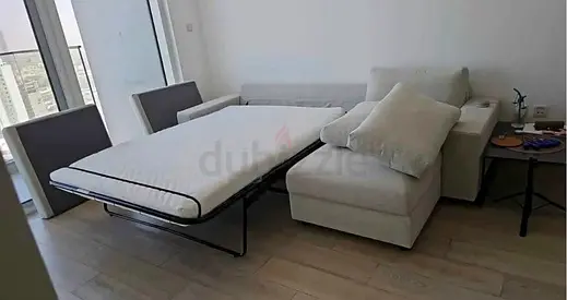 Modern beige L-Shaped Sofa Bed IKEA vimle