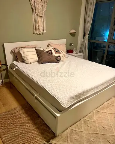 Ikea King Size Bed with Mattress Available in Perfect Condition
