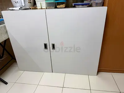 White 2-Door Storage Cabinet