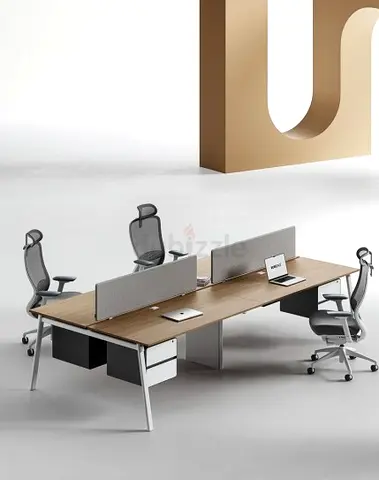 Ava Cluster of 4 Face to Face Workstation Desk
