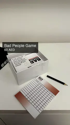 Bad People Card Game