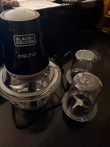 Black+Decker Electric Food Chopper with Extra Grinder Attachments