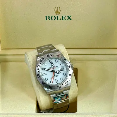 Rolex EXPLORER II for man super Master quality 100%Waterproof & Sapphire Glass with box