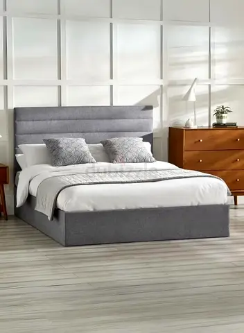 Stylish Brend New fabric wooden King size 180x200
Bed with Spring Matress Available