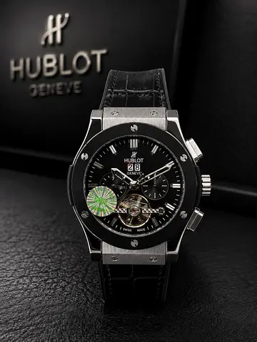 Hublot Classic Fusion Tourbillon Chronograph - Black Leather