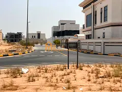 Corner plot for sale in Al-Houshi—prime location, ready for construction, and at the best price.