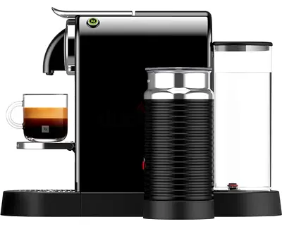 Nespresso CitiZ & Milk C120. P (Black) - Nespresso Pixie-style Capsule Coffee Machine with Milk Frot