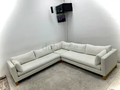 Excellent condition crate&barrel corner sofa