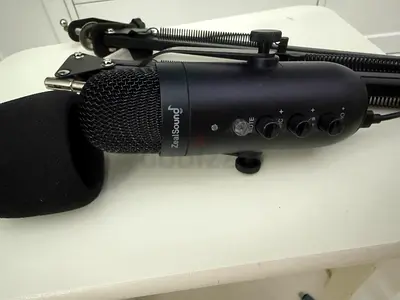 ZalSound USB Condenser Microphone with Adjustable Boom Arm and Pop Filter