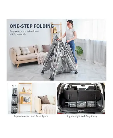Portable One-Step Folding Baby Playpen / Play Yard - Compact & Lightweight