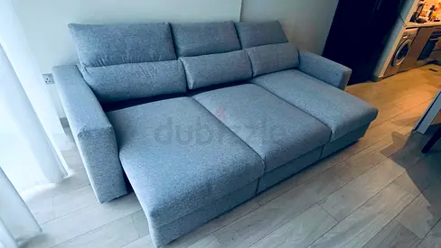 Ikea Eskilstuna L Shape Sofa bed gray