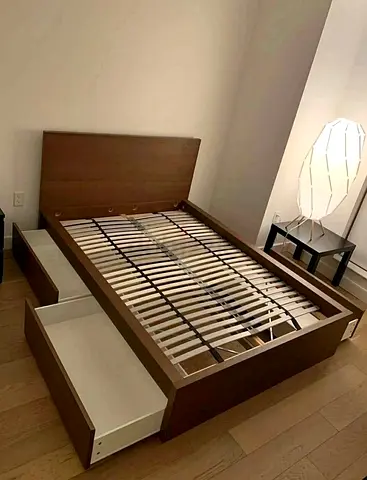 Ikea Queen size bed with mattress available in perfect condition