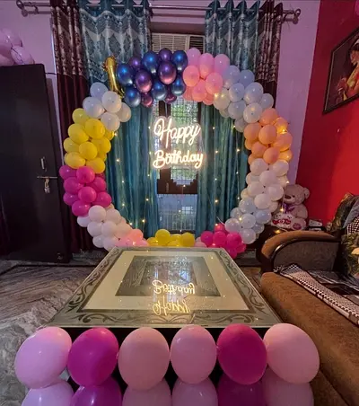 Balloons decorations services Available