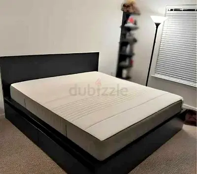 Ikea King Size Bed with Mattress Available in Perfect Condition