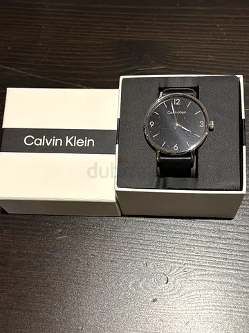 Calvin Klein Men's Watch with Black Leather Strap ( BRAND NEW )