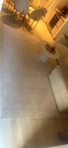 Large cream rug
