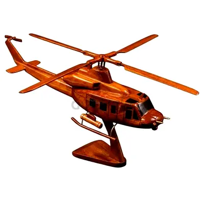 Handmade wooden helicopter-45cm length