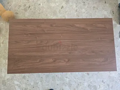 Wooden rectangular coffee table / tabletop - walnut finish