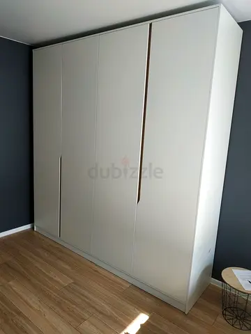 Modern White 4 Door Wardrobe