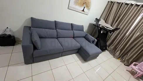 Ikea Eskilstuna L shape sofa bed with storage