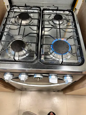 Used 4-Burner Stainless Steel Gas - Good Working Condition