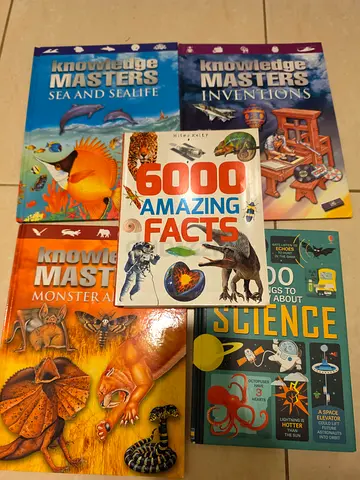 Aset of science facts book