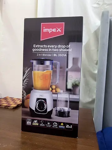 Impex 2-in-1 Blender (Model IB-501A) - Small Kitchen Appliance, Like New