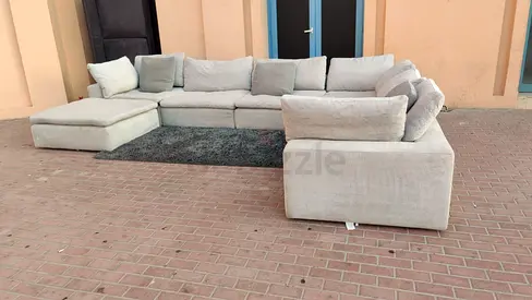 7_ piece's Modular Pan Home pianca Sofa without footstool