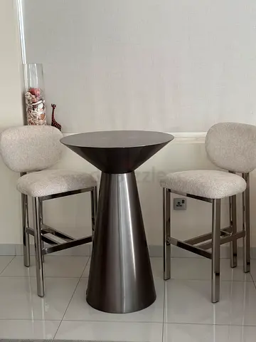 Marina home brand new Round Metal Pedestal Dining Table -/cocktail drinks table
