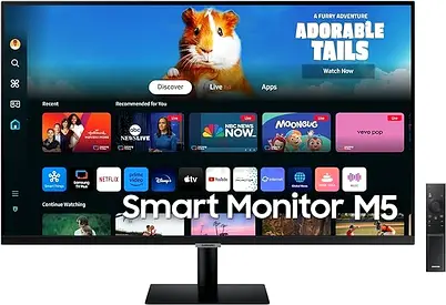 Samsung 27 Inch M5 Full HD Smart Tizen Monitor Apps Remote Screen Sharing