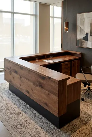 Modern custom made reception desk | New reception desk with warranty