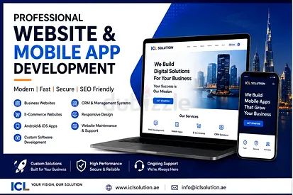 Mobile App Development, CRM, Custom Software & Professional Website in UAE