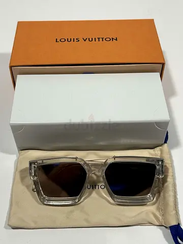 Louis Vuitton Clear Frame Sunglasses with Original Box and Pouch