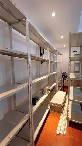 Used Heavy-Duty Metal Storage Shelving Units - Multiple Bays