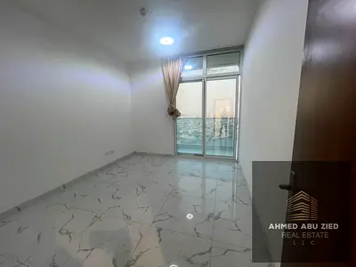 Two bedrooms and a living room on a high floor with a full sea view, with a comfortable and family-friendly design, with two balconies and integrated