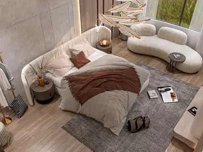 A Private Retreat of Elegance — Modern Master Bedroom | Dubai